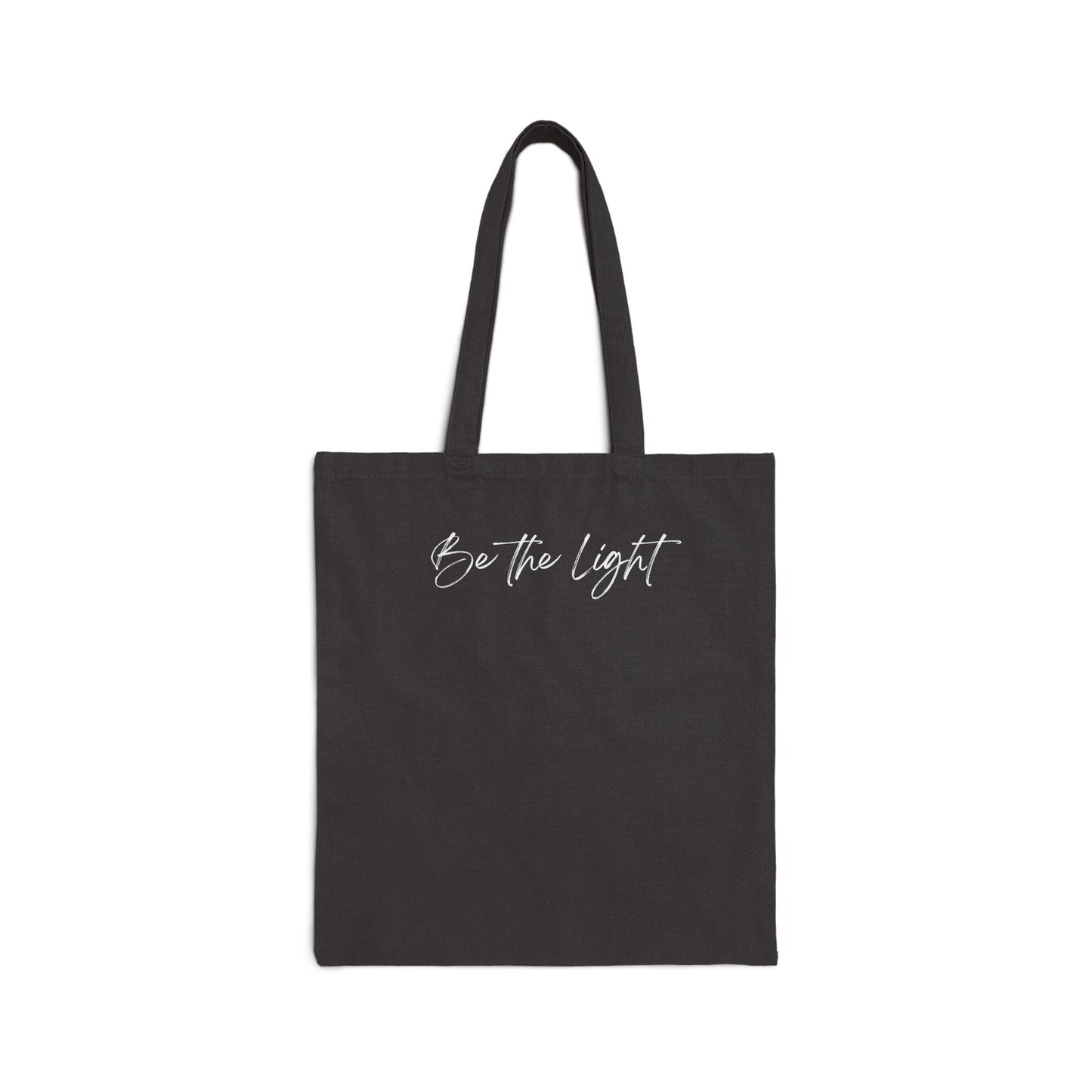 Be The Light Tote Bag | Minimalist Canvas Market Bag