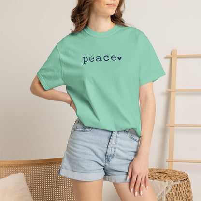 Peace T-Shirt | Minimalist Graphic Tee | Comfort Colors Shirt