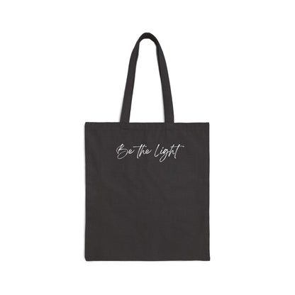Be The Light Tote Bag | Minimalist Canvas Market Bag