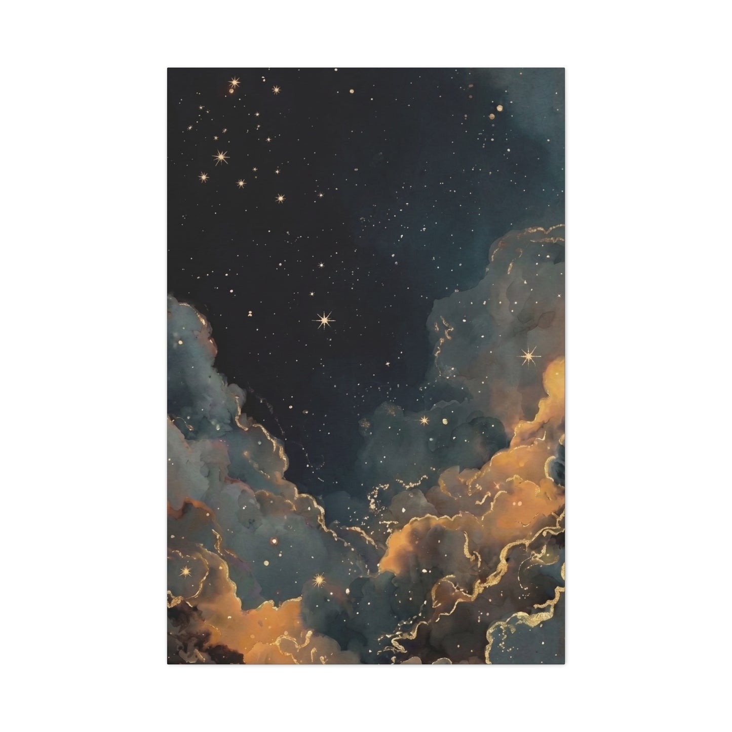 Celestial Dreams Canvas Wall Art | Celestial Sky Decor | Starry Night Artwork