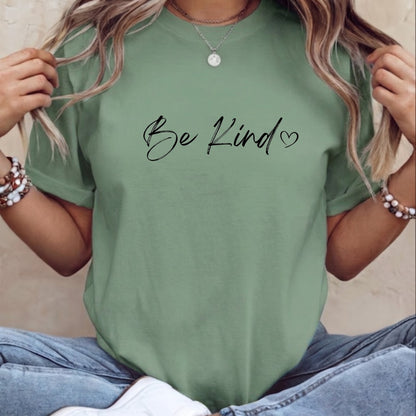 Minimalist Be Kind Shirt with Heart