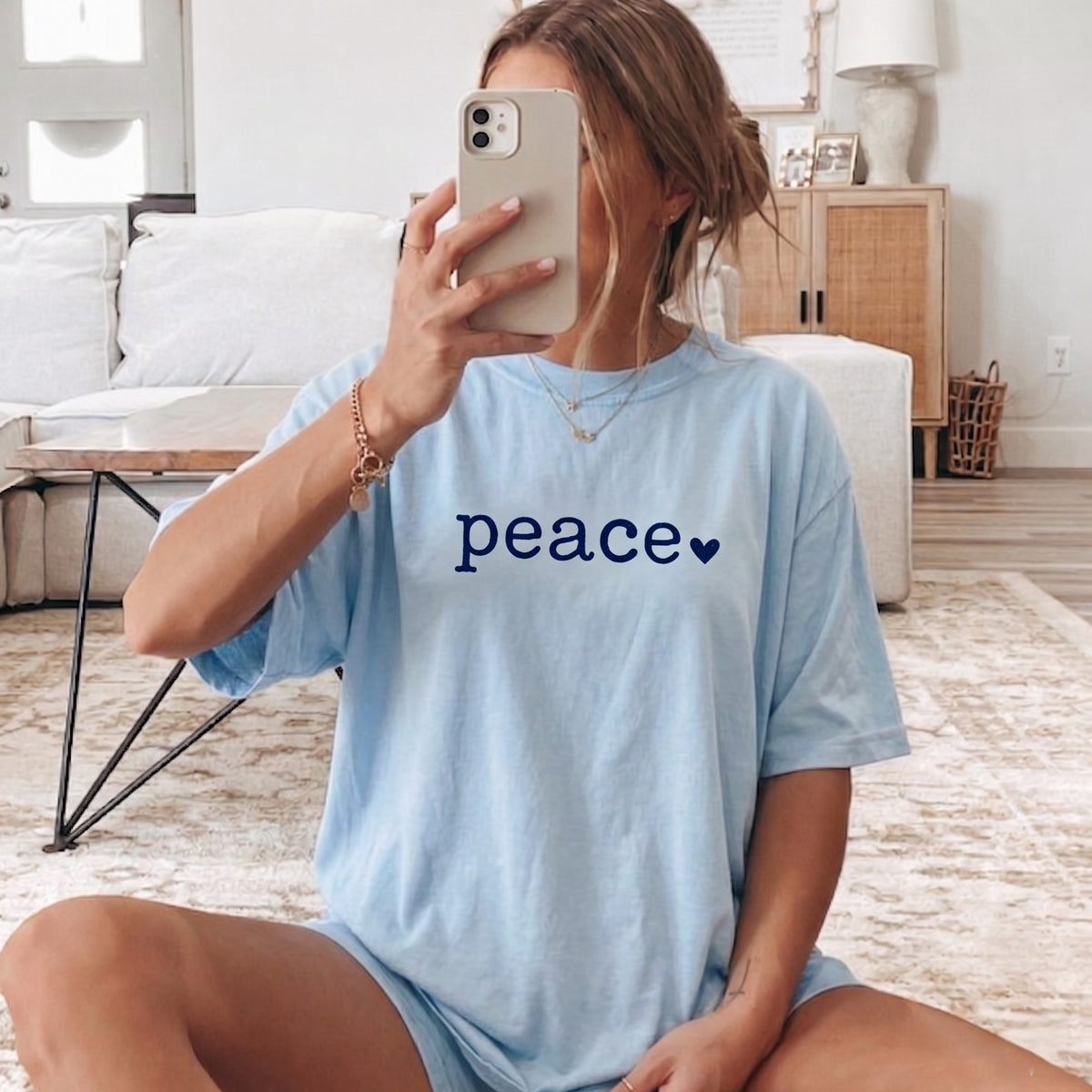 Peace T-Shirt | Minimalist Graphic Tee | Comfort Colors Shirt